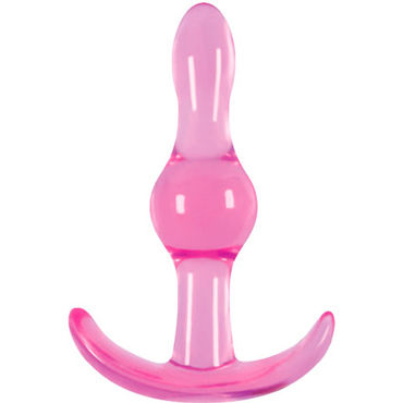 NS Novelties Jelly Rancher Wave T-Plug, розовая, Анальная пробка NS Novelties Jelly Rancher Wave T-Plug, розовая, Анальная пробка