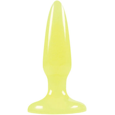 NS Novelties Firefly Pleasure Plug, желтая, Светящаяся анальная пробка NS Novelties Firefly Pleasure Plug, желтая, Светящаяся анальная пробка