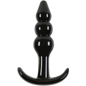 NS Novelties Jelly Rancher Ripple T-Plug, черная, Анальная пробка NS Novelties Jelly Rancher Ripple T-Plug, черная, Анальная пробка