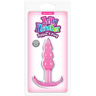 NS Novelties Jelly Rancher Ripple T-Plug, розовая - фото, отзывы NS Novelties Jelly Rancher Ripple T-Plug, розовая - фото, отзывы