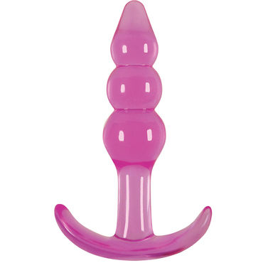 NS Novelties Jelly Rancher Ripple T-Plug, фиолетовая, Анальная пробка NS Novelties Jelly Rancher Ripple T-Plug, фиолетовая, Анальная пробка