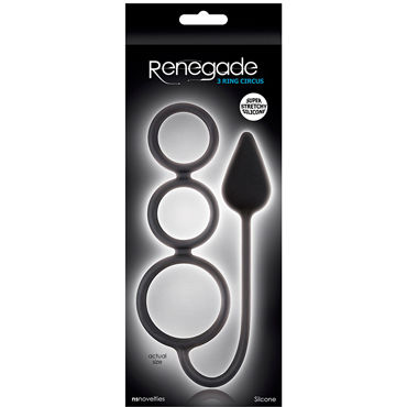 NS Novelties Renegade 3 Ring Circus Small, черный - фото, отзывы NS Novelties Renegade 3 Ring Circus Small, черный - фото, отзывы