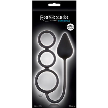NS Novelties Renegade 3 Ring Circus Medium, черный - фото, отзывы NS Novelties Renegade 3 Ring Circus Medium, черный - фото, отзывы