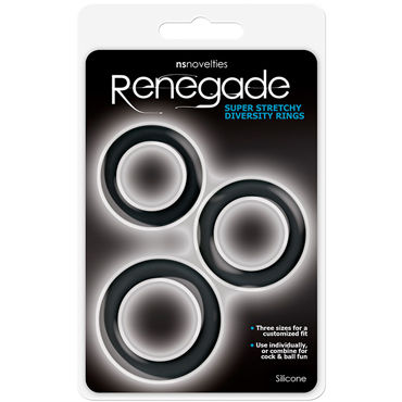 NS Novelties Renegade Diversity Rings, черные - фото, отзывы NS Novelties Renegade Diversity Rings, черные - фото, отзывы