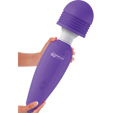 Pipedream Wanachi Mega Massager, фиолетовый, Вибромассажер с пульсацией Pipedream Wanachi Mega Massager, фиолетовый, Вибромассажер с пульсацией