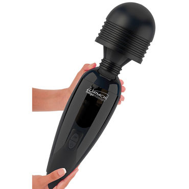 Pipedream Wanachi Mega Massager, черный, Вибромассажер с пульсацией Pipedream Wanachi Mega Massager, черный, Вибромассажер с пульсацией