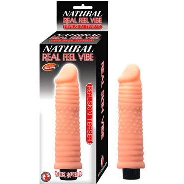 Pipedream Natural Real Feel Vibe Real Skin Teaser, Рельефный вибромассажер Pipedream Natural Real Feel Vibe Real Skin Teaser, Рельефный вибромассажер