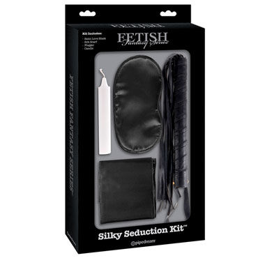 Pipedream Silky Seduction Kit, черный, Набор для интимных удовольствий Pipedream Silky Seduction Kit, черный, Набор для интимных удовольствий