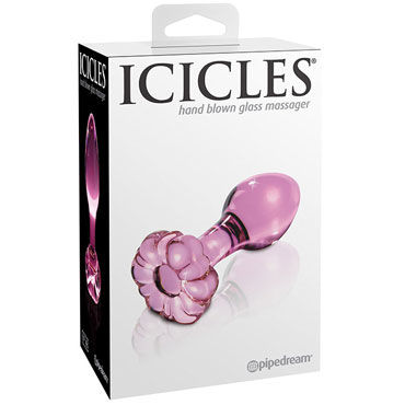 Pipedream Icicles № 48, розовый, Анальный стимулятор-пробка Pipedream Icicles № 48, розовый, Анальный стимулятор-пробка