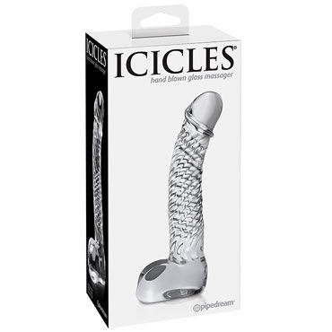 Pipedream Icicles № 61, прозрачный, Стеклянный фаллоимитатор Pipedream Icicles № 61, прозрачный, Стеклянный фаллоимитатор