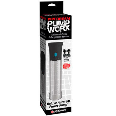 Pipedream Deluxe Auto-Vac Pump, черная, Вакуумная помпа с автоматическим насосом Pipedream Deluxe Auto-Vac Pump, черная, Вакуумная помпа с автоматическим насосом