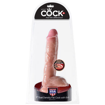 Pipedream Dual Density King Cock with Balls 25 см, телесный, Фаллоимитатор с мошонкой Pipedream Dual Density King Cock with Balls 25 см, телесный, Фаллоимитатор с мошонкой