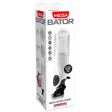 Pipedream Mega-Bator Pussy, белый, С вращательно-поступательными движениями Pipedream Mega-Bator Pussy, белый, С вращательно-поступательными движениями