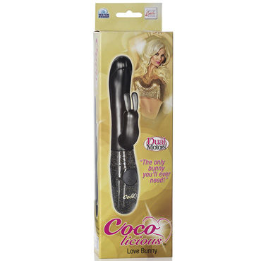 California Exotic Coco Love Bunny, черный, Вибромассажер со стимуляцией клитора California Exotic Coco Love Bunny, черный, Вибромассажер со стимуляцией клитора