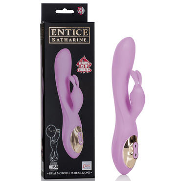 California Exotic Entice Katharine, розовый, Вибромассажер с стимуляцией клитора California Exotic Entice Katharine, розовый, Вибромассажер с стимуляцией клитора