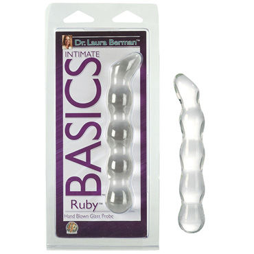 California Exotic Berman Ruby Glass Probe, прозрачный, Cтимулятор точки G California Exotic Berman Ruby Glass Probe, прозрачный, Cтимулятор точки G