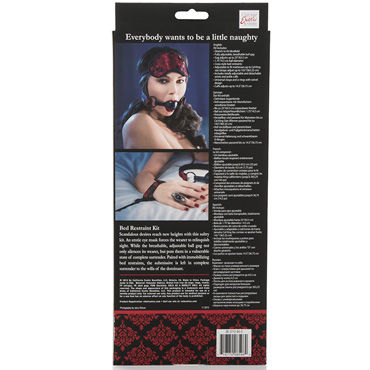 Новинка раздела Секс игрушки - California Exotic Scandal Bed Restraint Kit, красный Новинка раздела Секс игрушки - California Exotic Scandal Bed Restraint Kit, красный