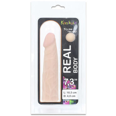 Kanikule Real Body 18,5см, телесная, Реалистичная насадка Harness Kanikule Real Body 18,5см, телесная, Реалистичная насадка Harness