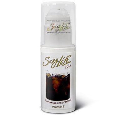 Sexy Life Cola, 30 мл, Интимная гель-смазка с витамином E, аромат колы Sexy Life Cola, 30 мл, Интимная гель-смазка с витамином E, аромат колы