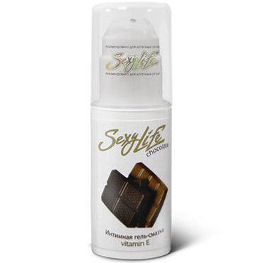 Sexy Life Chokolate, 30 мл, Интимная гель-смазка с витамином E, аромат шоколада Sexy Life Chokolate, 30 мл, Интимная гель-смазка с витамином E, аромат шоколада