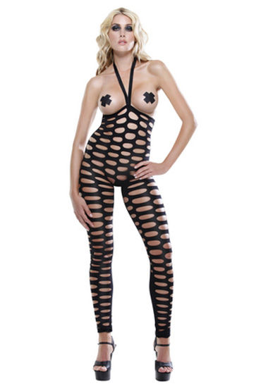 Fetish Fantasy Lingerie Holey Hot, Комбинезон-боди в крупную сетку Fetish Fantasy Lingerie Holey Hot, Комбинезон-боди в крупную сетку