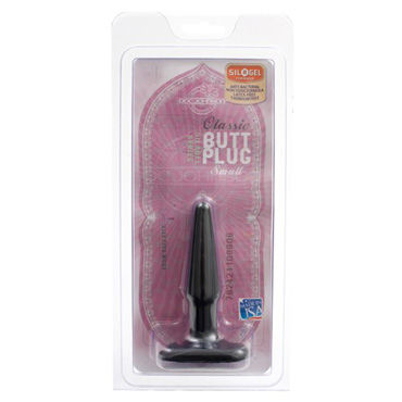 Doc Johnson Butt Plug Small черный - Анальная пробка с гладкой поверхностью - купить в секс шопе Doc Johnson Butt Plug Small черный - Анальная пробка с гладкой поверхностью - купить в секс шопе