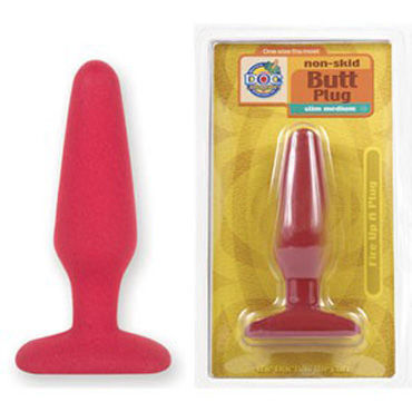 Doc Johnson Butt Plug Medium красный, Анальная пробка с шероховатой поверхностью Doc Johnson Butt Plug Medium красный, Анальная пробка с шероховатой поверхностью