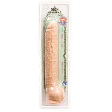 Doc Johnson Dick Rambone телесный - Фаллоимитатор на присоске с мошонкой - купить в секс шопе Doc Johnson Dick Rambone телесный - Фаллоимитатор на присоске с мошонкой - купить в секс шопе