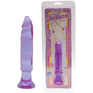Doc Johnson Crystal Anal Starter, фиолетовый, Анальный стимулятор на присоске Doc Johnson Crystal Anal Starter, фиолетовый, Анальный стимулятор на присоске