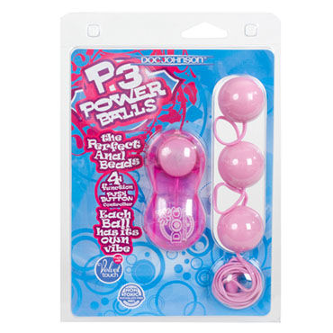Doc Johnson Power Balls, розовый - Многофункциональные шарики с вибрацией - купить в секс шопе Doc Johnson Power Balls, розовый - Многофункциональные шарики с вибрацией - купить в секс шопе