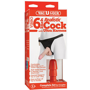 Doc Johnson Vac-U-Lock Ultra Harness 17 см - фото, отзывы Doc Johnson Vac-U-Lock Ultra Harness 17 см - фото, отзывы