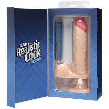 Doc Johnson The Realistic Cock Vibrating 16.5 см, телесный - фото, отзывы Doc Johnson The Realistic Cock Vibrating 16.5 см, телесный - фото, отзывы