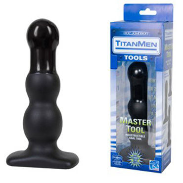 Doc Johnson Master Tool 18 см, Анальный стимулятор с двумя степенями шероховатости Doc Johnson Master Tool 18 см, Анальный стимулятор с двумя степенями шероховатости