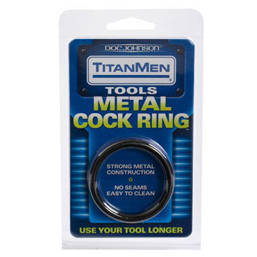 Doc Johnson Metal Cock Ring, черный - Металлическое эрекционное кольцо - купить в секс шопе Doc Johnson Metal Cock Ring, черный - Металлическое эрекционное кольцо - купить в секс шопе