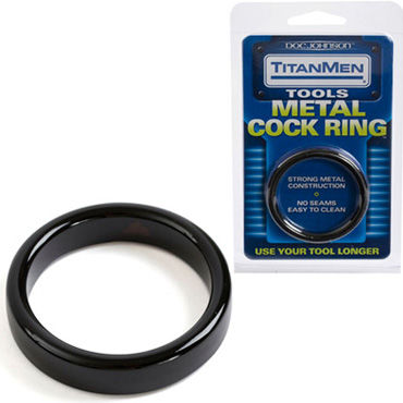 Doc Johnson Metal Cock Ring, черный, Металлическое эрекционное кольцо Doc Johnson Metal Cock Ring, черный, Металлическое эрекционное кольцо