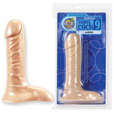 Doc Johnson Super Cock 20,5 см, телесный, Фаллоимитатор с мошонкой на прочной присоске Doc Johnson Super Cock 20,5 см, телесный, Фаллоимитатор с мошонкой на прочной присоске