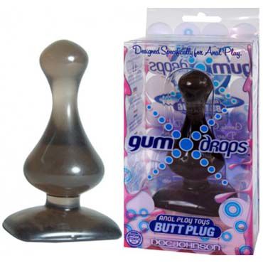 Doc Johnson Gum Drops, серый, Анальная пробка необычной формы Doc Johnson Gum Drops, серый, Анальная пробка необычной формы