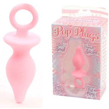 Doc Johnson Small Pop Plugs, Анальная пробка с удобным кольцом Doc Johnson Small Pop Plugs, Анальная пробка с удобным кольцом