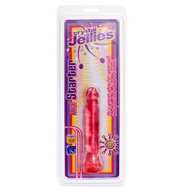 Doc Johnson Crystal Anal Starter, розовый - Анальный стимулятор с ограничителем - купить в секс шопе Doc Johnson Crystal Anal Starter, розовый - Анальный стимулятор с ограничителем - купить в секс шопе
