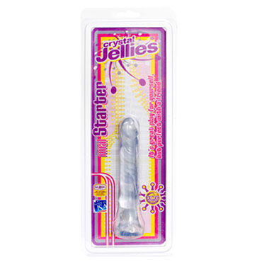 Doc Johnson Crystal Anal Starter, прозрачный - Анальный стимулятор с ограничителем - купить в секс шопе Doc Johnson Crystal Anal Starter, прозрачный - Анальный стимулятор с ограничителем - купить в секс шопе