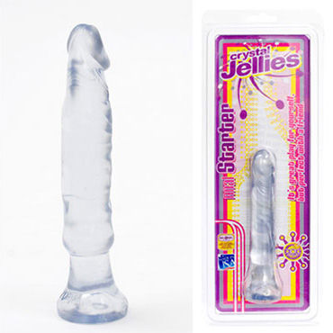 Doc Johnson Crystal Anal Starter, прозрачный, Анальный стимулятор с ограничителем Doc Johnson Crystal Anal Starter, прозрачный, Анальный стимулятор с ограничителем