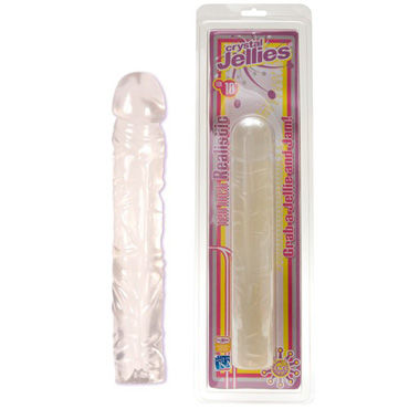 Doc Johnson Crystal Jellies Realistic, прозрачный, Упругий фаллоимитатор Doc Johnson Crystal Jellies Realistic, прозрачный, Упругий фаллоимитатор