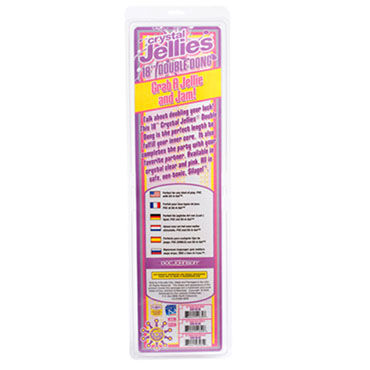 Doc Johnson Crystal Jellies Double, розовый, Двусторонний огромный фаллоимитатор и другие товары Doc Johnson с фото Doc Johnson Crystal Jellies Double, розовый, Двусторонний огромный фаллоимитатор и другие товары Doc Johnson с фото