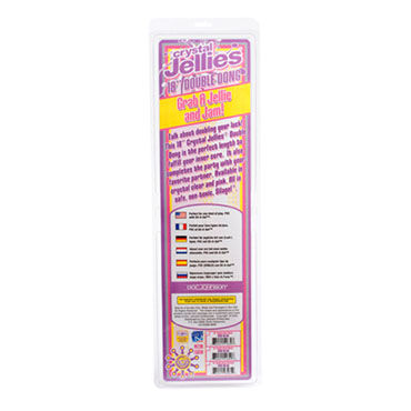 Doc Johnson Crystal Jellies Double, прозрачный, Двусторонний огромный фаллоимитатор и другие товары Doc Johnson с фото Doc Johnson Crystal Jellies Double, прозрачный, Двусторонний огромный фаллоимитатор и другие товары Doc Johnson с фото