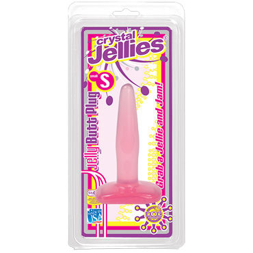 Doc Johnson Crystal Jellies Small, розовый - Миниатюрная анальная пробка - купить в секс шопе Doc Johnson Crystal Jellies Small, розовый - Миниатюрная анальная пробка - купить в секс шопе