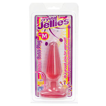 Doc Johnson Crystal Jellies Medium, розовый - Анальная пробка среднего размера - купить в секс шопе Doc Johnson Crystal Jellies Medium, розовый - Анальная пробка среднего размера - купить в секс шопе