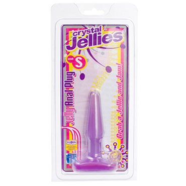 Doc Johnson Crystal Jellies Small, фиолетовый - Миниатюрная анальная пробка - купить в секс шопе Doc Johnson Crystal Jellies Small, фиолетовый - Миниатюрная анальная пробка - купить в секс шопе