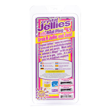 Doc Johnson Crystal Jellies Small, фиолетовый, Миниатюрная анальная пробка и другие товары Doc Johnson с фото Doc Johnson Crystal Jellies Small, фиолетовый, Миниатюрная анальная пробка и другие товары Doc Johnson с фото