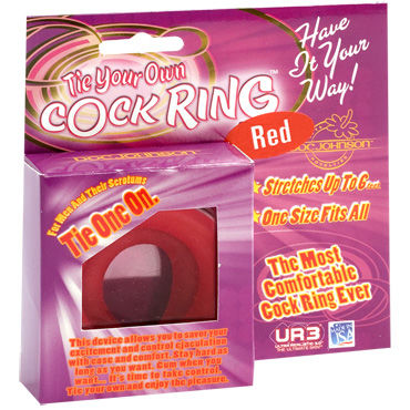 Doc Johnson Cock Ring, красный - Утяжка для мошонки и пениса - купить в секс шопе Doc Johnson Cock Ring, красный - Утяжка для мошонки и пениса - купить в секс шопе