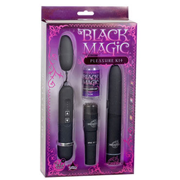 Doc Johnson Black Magic - Набор из трех вибраторов - купить в секс шопе Doc Johnson Black Magic - Набор из трех вибраторов - купить в секс шопе